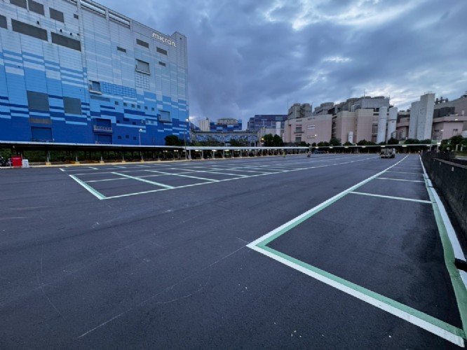 停車場AC刨鋪劃線完成